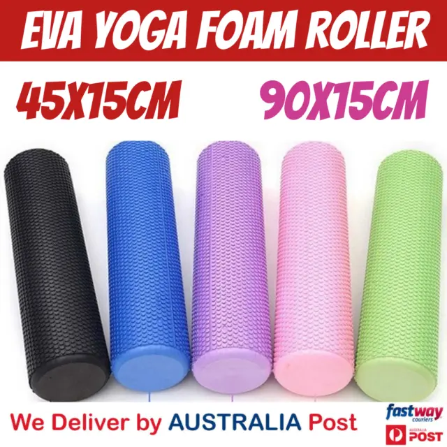 Pilates Foam Roller Long Physio Yoga Fitness GYM Exercise Training Massage 90CM