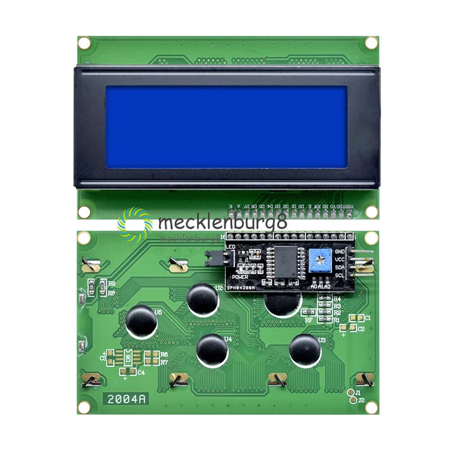DiGiYes 2004 LCD Display 20x4 Mit I2C Interface - Grüne Hintergrundbeleuchtung Für Arduino & Raspberry Pi
