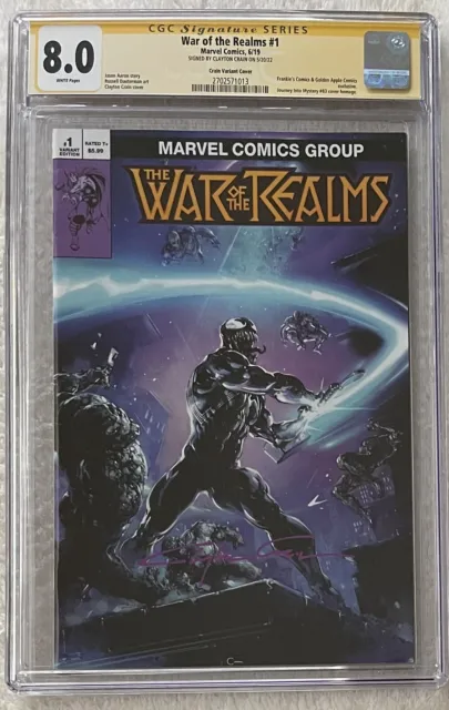 War Of The Realms 1 Cgc 8.0 Ss Crain Variant Journey Into Mystery 83 Venom Thor