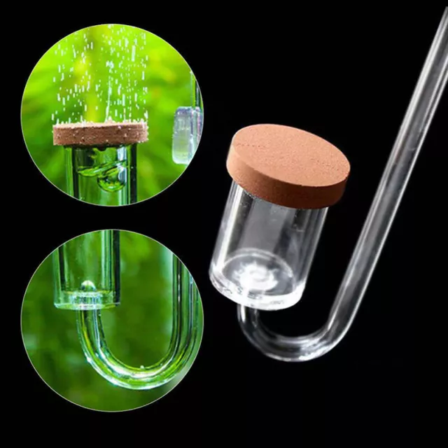 Acrylic Transparent CO2 Diffuser Suction Cup Fixing Atomizer Bubble Coun-wq