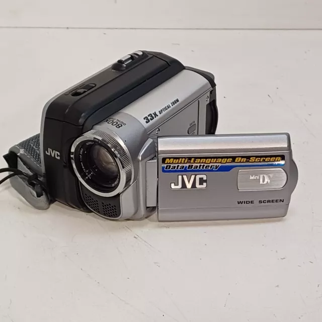 JVC GR-D815E Digital Video Camera MiniDV 16:9 Widescreen LCD Caméscope*UNTESTED*