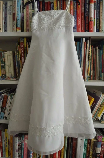 SARAH LOUISE WHITE Bridesmaid Confirmation Dress with Lace Top RRP 63.90 19.99 PicClick UK