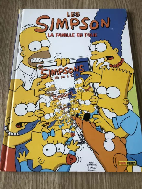 Livre Bd Bande Dessinée Les Simpson La Famille En Folie 2006 Panini Comics