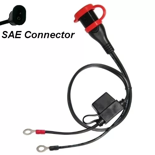 Optimate 2 3 4 5 6 Weatherproof 12v Fused Eyelet Connection Lead (SAE71) (01)