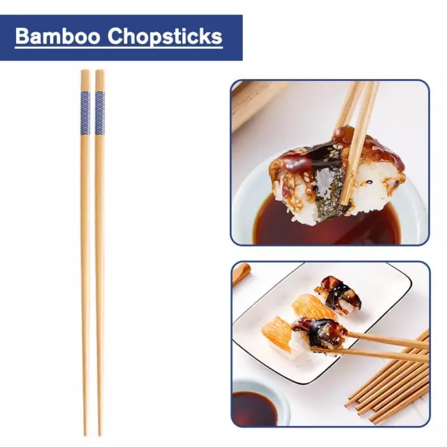 5/10/20x Bamboo Chopsticks Household Long Chopsticks Tableware Chopsticks✨a M7H7