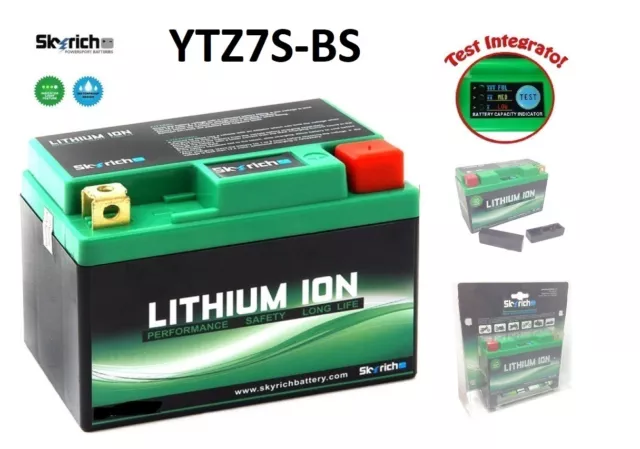SKYRICH Batterie au Lithium YTZ7S BS Yamaha XVS 125 Drag Star 01-04