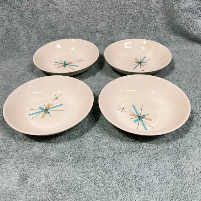 Salem North Star Berry Bowls Lot of 4 5.25” Fruit Bowls MCM