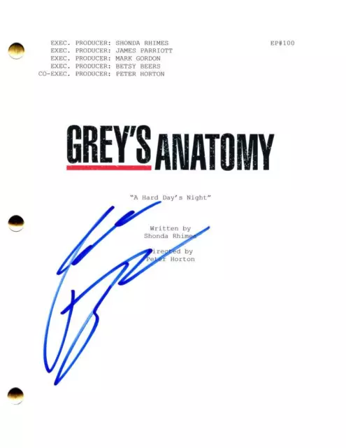 Patrick Dempsey Signed Autograph Grey's Anatomy Full Pilot Script - McDreamy