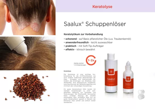 Saalux® Schuppenlöser Anti Schuppen mit SoftTip Aufträger 75ml Saalmann® medical 2