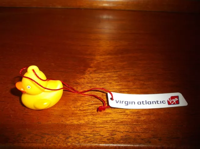 Tiny Collectable Richard Branson Virgin Rubber Duck called Lewis