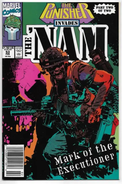 Punisher Invades The 'Nam #53 Marvel Comics Salick Harris Palmiotti VFN 1991