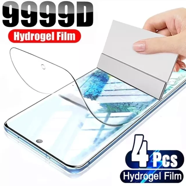 4Pcs Hydrogel Film Screen Protector For Samsung Galaxy S22 S23 S21 S20 Ultra Plu