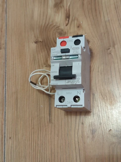 EATON MEM 80 AMP 30mA DOPPELPOL RCD AD80HE KOSTENLOSER ERSTKLASSIGER POST
