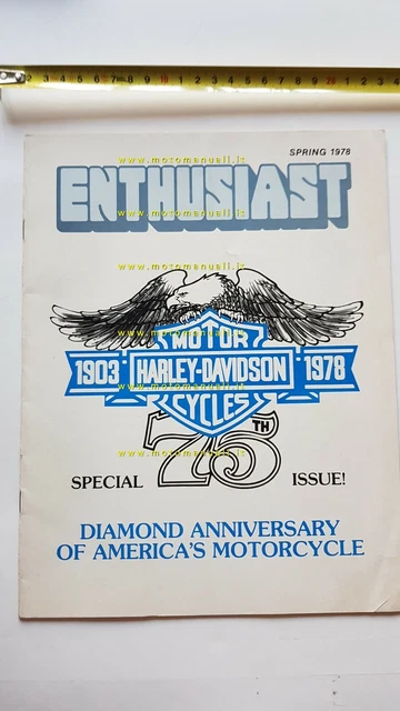 Harley-Davidson rivista The Enthusiast 1978 + reprint NO depliant brochure Harley-Davidson rivista The Enthusiast 1978 + reprint NO depliant brochure