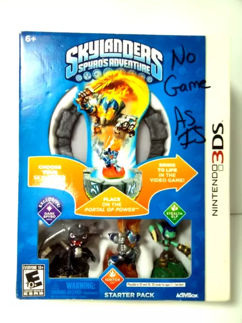 Skylanders Spyro's Adventure XBOX 360 STARTER PACK 2011 Incomplete