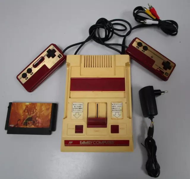 Original Nintendo Famicom  (Family Computer) A/V Chinch-Kabel-Umbau + Spiel