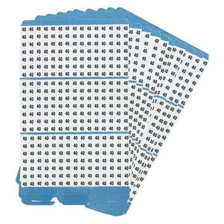 BRADY PWM-40 Porta-Pack Wire Markers,40,Blk/Wht,PK10