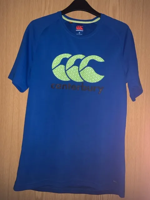 Canterbury Mens CCC Logo T-Shirt Short Sleeve Rugby Tech Top Training Gym Small