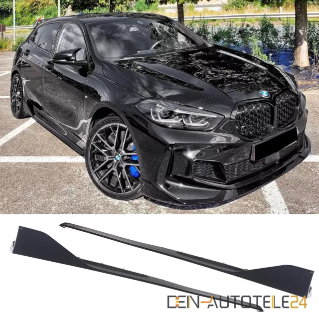 Seitenschweller Side Skirt Schweller für BMW 1er F40 GLANZ SCHWARZ