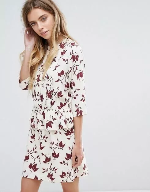 elefant pude Rummelig GANNI L (FIT M) Maxwell Crepe Dress Cream Burgundy Floral Peplum 3/4 Sleeve $53.41 - PicClick elefant pude Rummelig GANNI L (FIT M) Maxwell Crepe Dress Cream Burgundy Floral Peplum 3/4 Sleeve $53.41 - PicClick