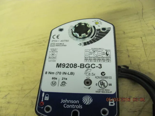 Actionneur électrique Johnson Controls, M9208-BCG-3 3