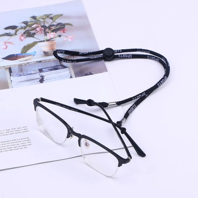 4 PIEZAS Gafas Deportivas Cuerda Fijas Antideslizante Cinturón Anti-Perdido