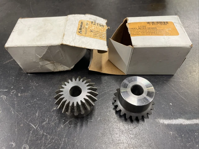 Lot of 2 BOSTON GEAR L119Y Miter Gear-12 Pitch (Miller 024728)