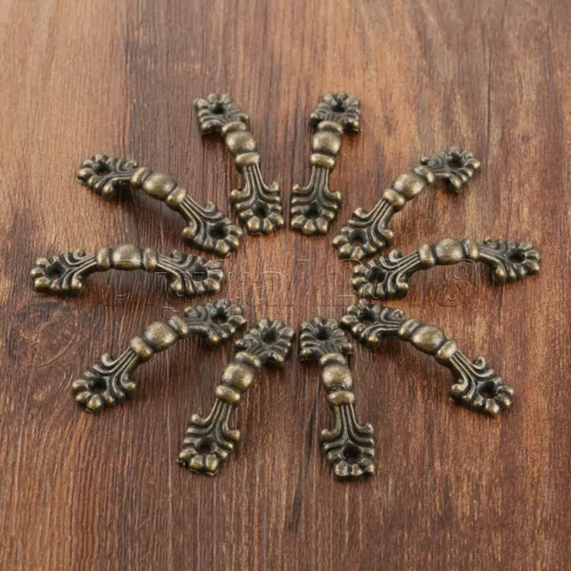 10pcs Classic Furniture Door Knobs Dresser Cupboard Drawer Cabinet Pull Handles