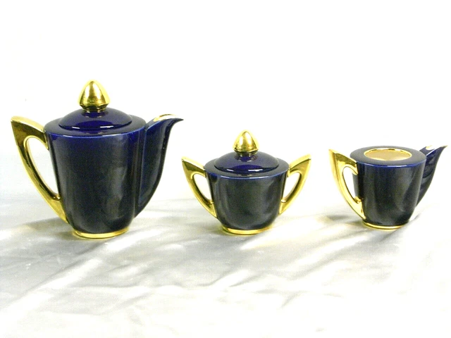 Service à café bleu et blanc - Mer - Arts de la table