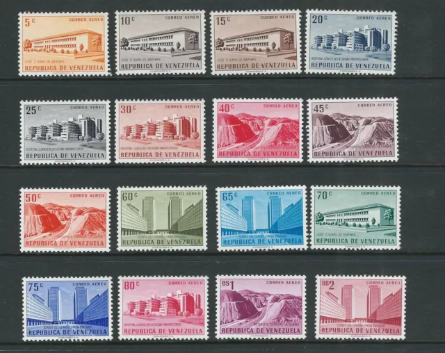 VENEZUELA 1956-57 UNIVERSITY HOSPITAL SIMON BOLIVAR CTR etc (Sc C613-28) MNH