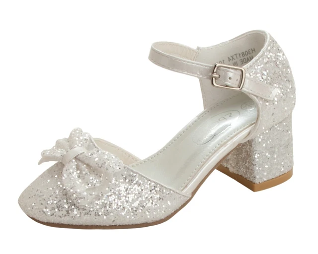 Scarpe Bianche Per Ragazze Mary Jane Abito Da Sposa Scarpe Comunione Formali Taglia