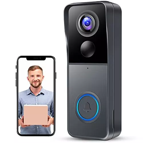 Video Doorbell Wireless Camera Doorbells, 1080P HD Smart WiFi Security