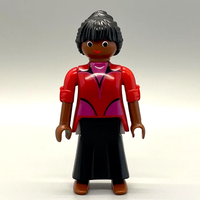 Playmobil — Femme Vampire — Robe Noire, Rouge Et Rose — Figurine 34579 — Occasion — Bon état Général