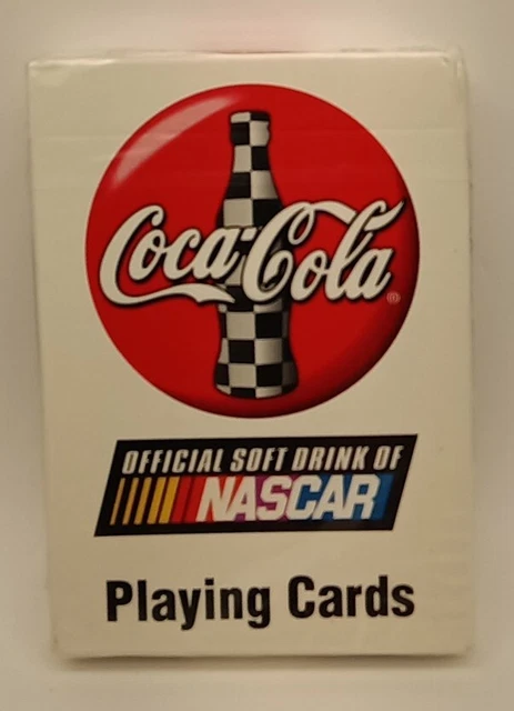 Vintage 1999Coca Cola Nascar Playing Cards. Retro Bicycle