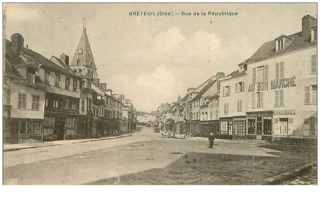 60.BRETEUIL.n°20454.RUE DE LA REPUBLIQUE.AU BON MARCHE