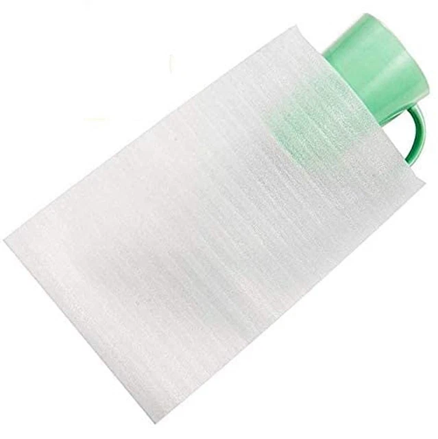 50 Cushion Foam Pouches 7-1/2" X 12", Foam wraps cup pouches, Protect mug, Gl...