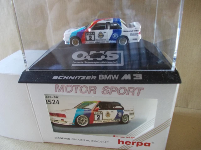 Herpa 1:87 Team BMW Schnitzer Transporter + BMW M3 - Miniature Occasion Bon État