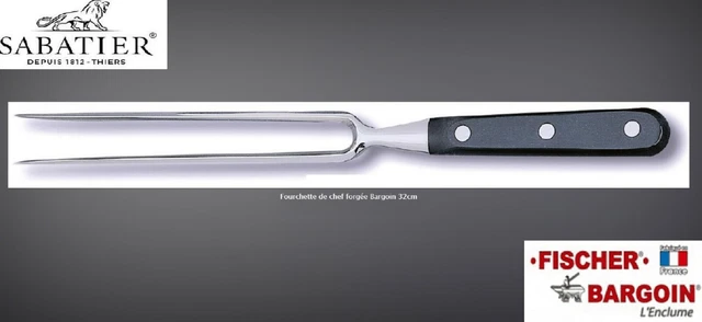 Fourchette De Chef Sabatier 64 Forgée Bargoin - 32 Cm, Acier Inoxydable, Neuve Sous Blister
