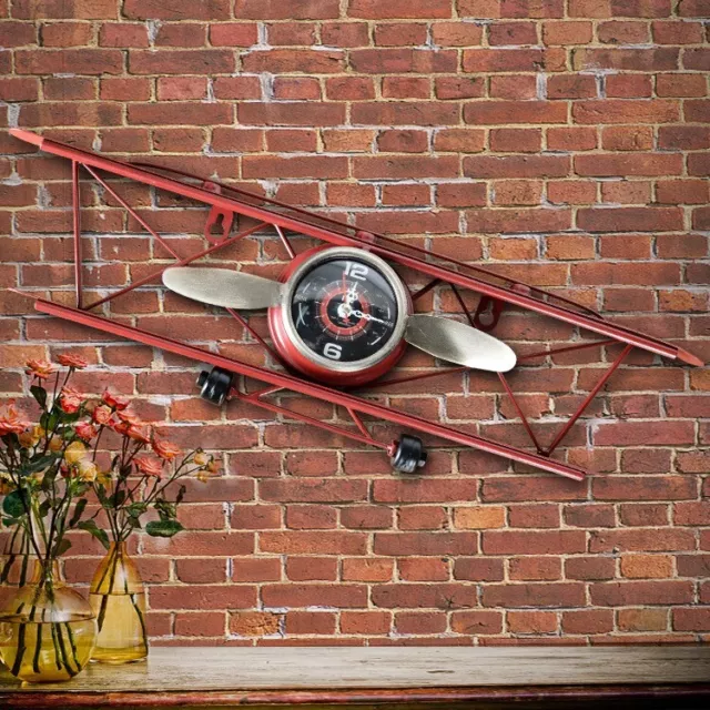 Retro Airplane Wall Home/Decoration Electronic Clock