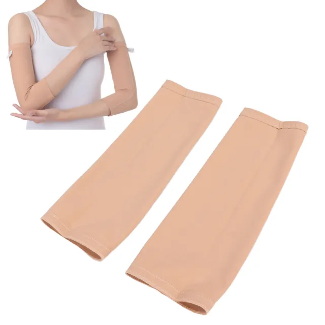 (XL)Arm Compression Sleeve Breathable Arm Slimming Sleeve Stretch Nylon Skin