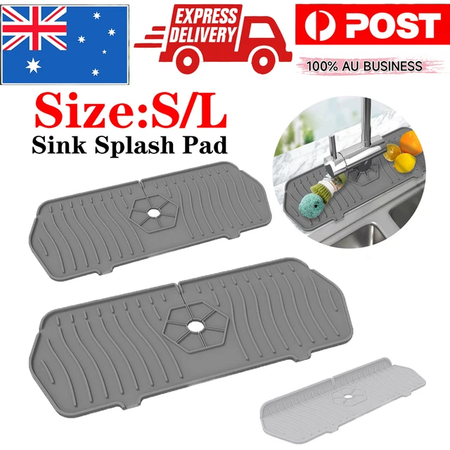Kitchen Faucet Sink Splash Guard Silicone Faucet Water Catcher Drying Mat Pad