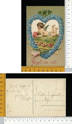 VALENTINE SAN VALENTINO CUPIDO NONTISCORDARDIME E CUORI CON CASTELLI V01014 