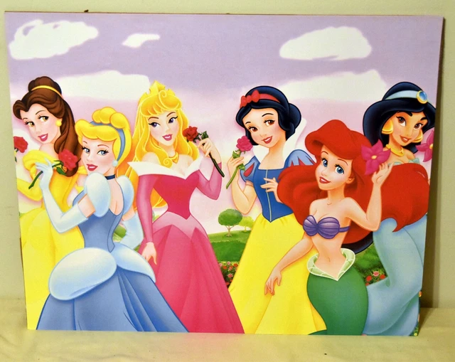 DISNEY PRINCESSES POSTER Princess Jasmine Cinderella Snow White Tiana £ ...
