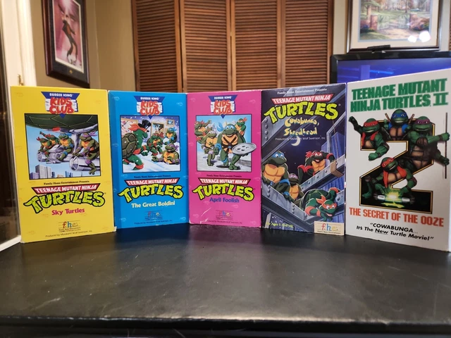 TMNT TEENAGE MUTANT Ninja Turtles Burger King KIDS CLUB VHS più TMNT II ...