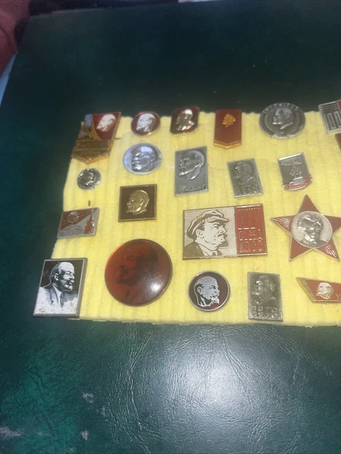 COMMUNIST Leader VLADIMIR LENIN Head BADGE COLLECTION 3