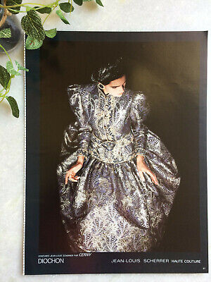 Publicité Pierre Balmain 1985 advertising mode haute couture automne hiver FW 