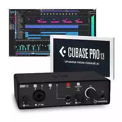 Steinberg IXO12 Black USB-C Interface & Cubase Pro 13 Upgrade Bundle