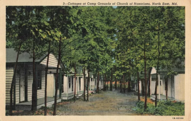 Postcard Cottages At Camp Grounds Church Of Nassarines North East Maryland