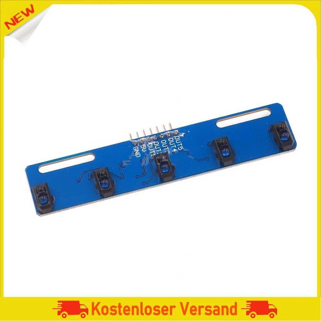 HW-871 BARRIER LINE Tracking Module 5-Channel TCRT5000 IR Photoelectric ...