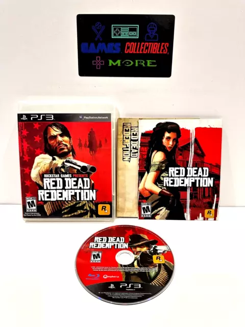 Red Dead Redemption (Playstation 3, 2010) COMPLETE w/ Manual & Map PS3  EXCELLENT